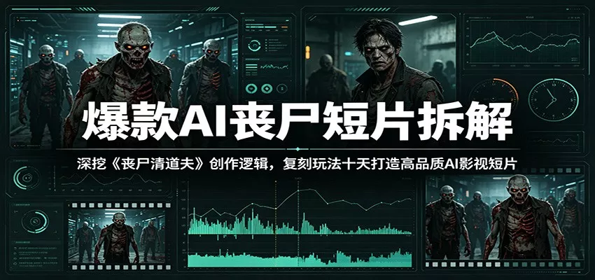 爆款AI丧尸短片拆解：深挖《丧尸清道夫》创作逻辑，复刻玩法快速打造高品质AI影视短片 - 来及网络
