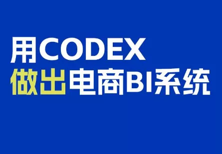电商108将·用Codex做出电商BI系统 - 来及网络