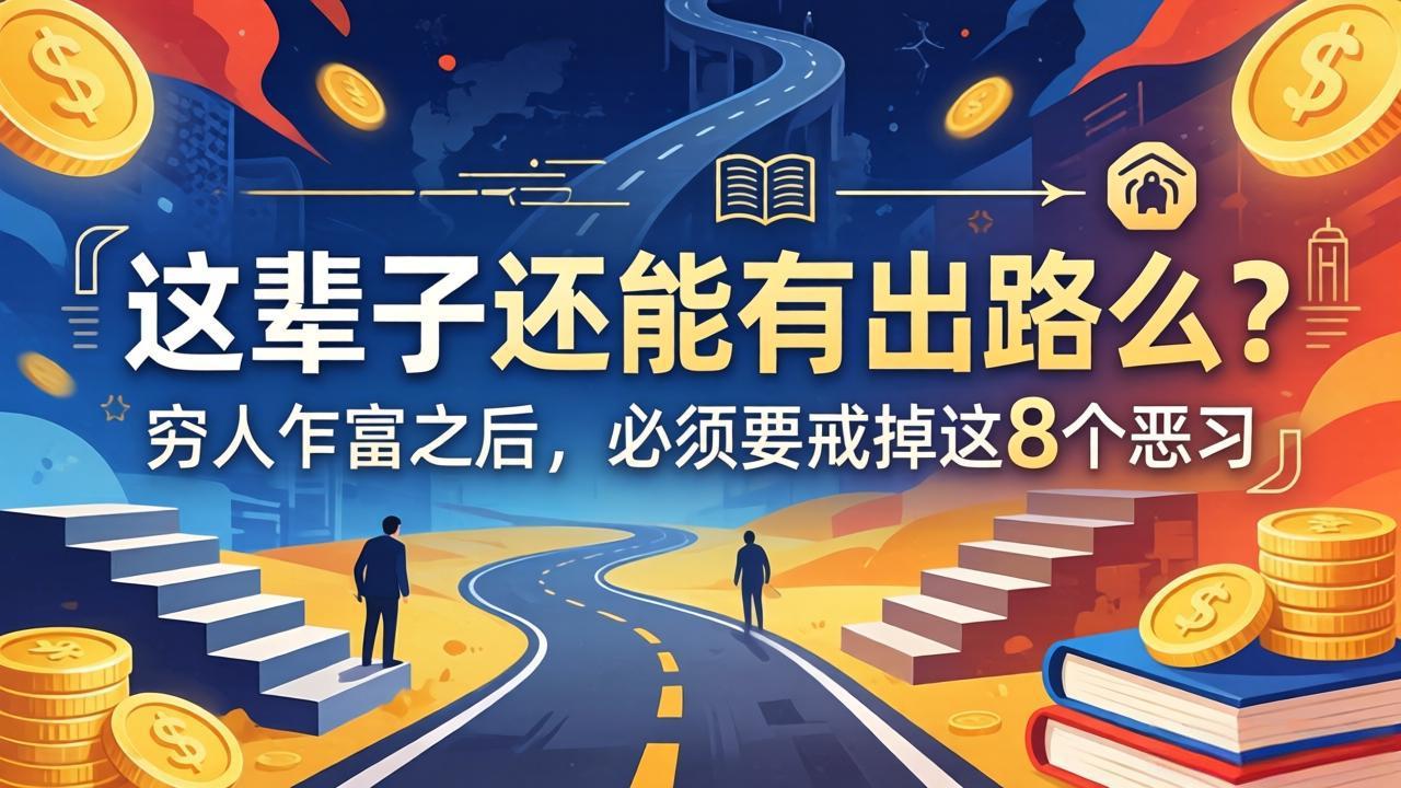 关于人生两篇付费文章【这辈子还能有出路么？】【穷人乍富之后，必须要戒掉这8个恶习】 - 来及网络