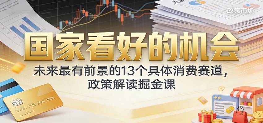 公众号付费文章：国家看好的机会，未来最有前景的13个具体消费赛道，政策解读掘金课 - 来及网络