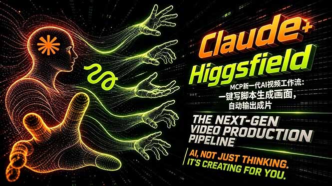 Claude+Higgsfield MCP新一代AI视频工作流：一键写脚本生成画面，自动输出成片 - 来及网络
