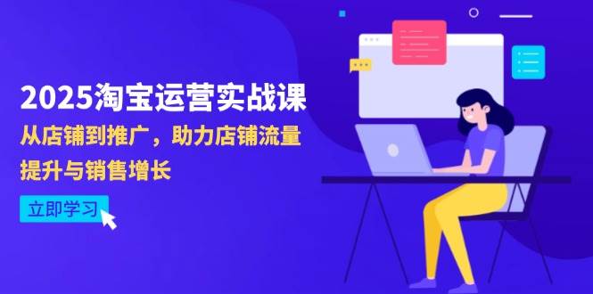 （14504期）2025淘宝运营实战课-4月更新：从店铺到推广，助力店铺流量提升与销售增长 - 来及网络