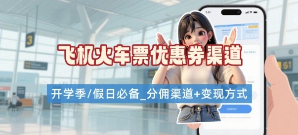 学生党必看！机票火车票优惠券申请渠道 + 项目打法，开学季节日速存 - 来及网络