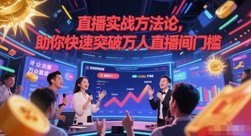 直播实战方法论，助你快速突破万人直播间门槛 - 来及网络