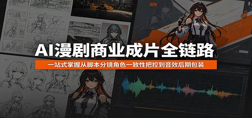 AI漫剧商业成片全链路：一站式掌握从脚本分镜角色一致性把控到音效后期包装 - 来及网络