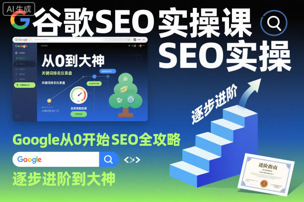 谷歌SEO实操课，Google从0开始SEO全攻略，逐步进阶到大神(更新26年) - 来及网络