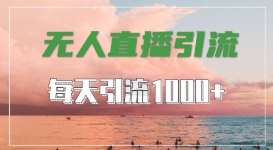 抖音快手视频号全平台通用，无人直播引流法，超暴力引流1000+高质量精准创业粉【揭秘】 - 来及网络