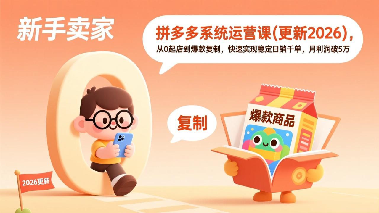 拼多多系统运营课(更新3月 - 来及网络