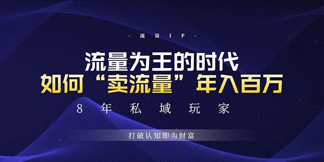 （13433期）未来如何通过“卖流量”年入百万，跨越一切周期绝对蓝海项目 - 来及网络