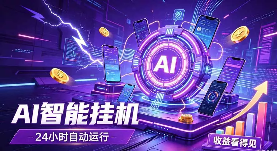 AI智能广告挂机，躺赚新模式 设备托管运行，解放双手持续变现 - 来及网络