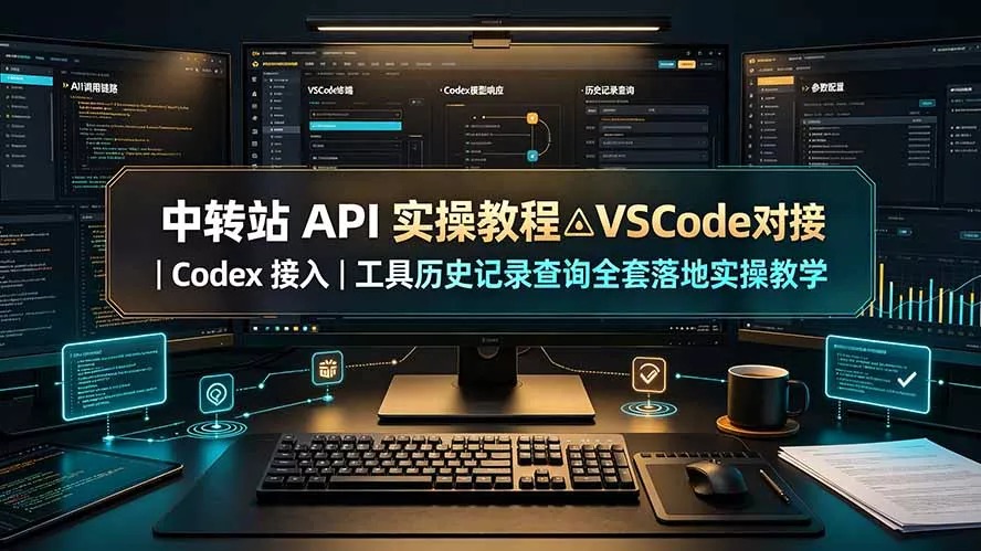 中转站 API 实操教程△VSCode 对接｜Codex 接入｜工具历史记录查询全套落地实操教学 - 来及网络