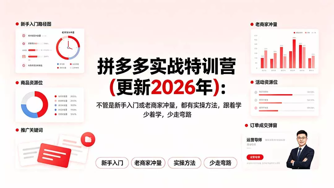 拼多多实战特训营(更新2026年 - 来及网络