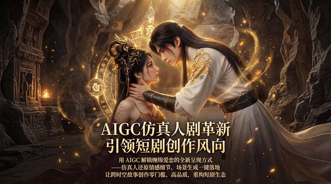 AIGC 仿真人短剧创作革新，解锁仙侠爱恋全新呈现，一键出高质场景，零门槛打造爆款剧集 - 来及网络