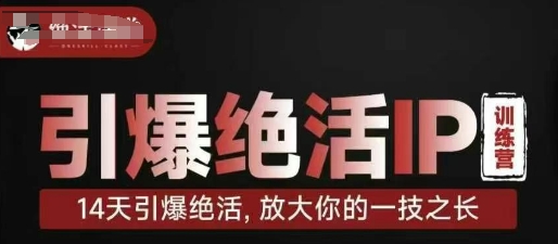 引爆绝活IP训练营，14天引爆绝活，放大你的一技之长 - 来及网络