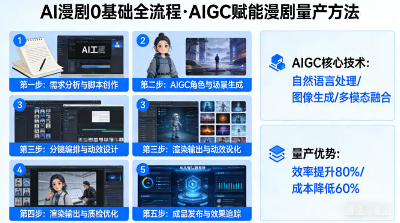 AI漫剧0基础全流程，快速掌握AIGC赋能的漫剧量产方法 - 来及网络