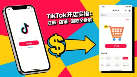 TikTok从开店到投流的进阶课，从基础实操到高阶技巧一网打尽 - 来及网络