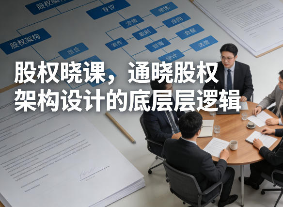 股权晓课，通晓股权架构设计的底层逻辑 - 来及网络