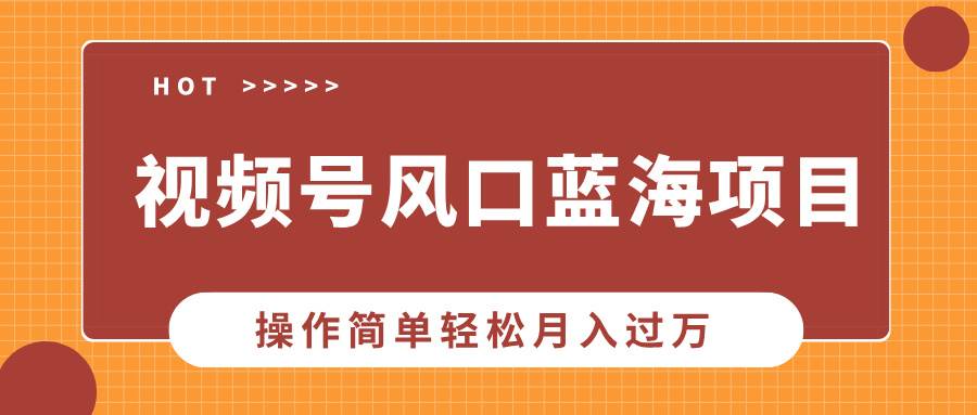 （13945期）视频号风口蓝海项目，中老年人的流量密码，操作简单轻松月入过万 - 来及网络