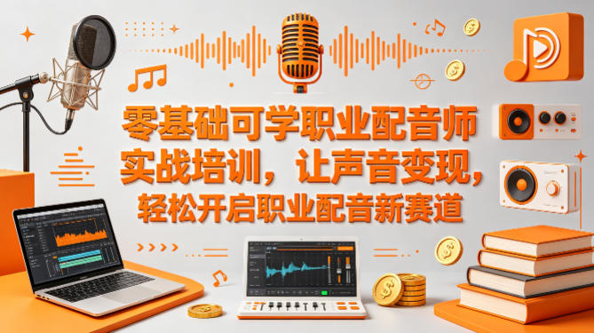 零基础可学职业配音师实战培训，让声音变现，轻松开启职业配音新赛道 - 来及网络