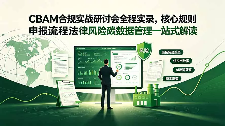CBAM合规实战研讨会全程实录，核心规则申报流程法律风险碳数据管理一站式解读 - 来及网络