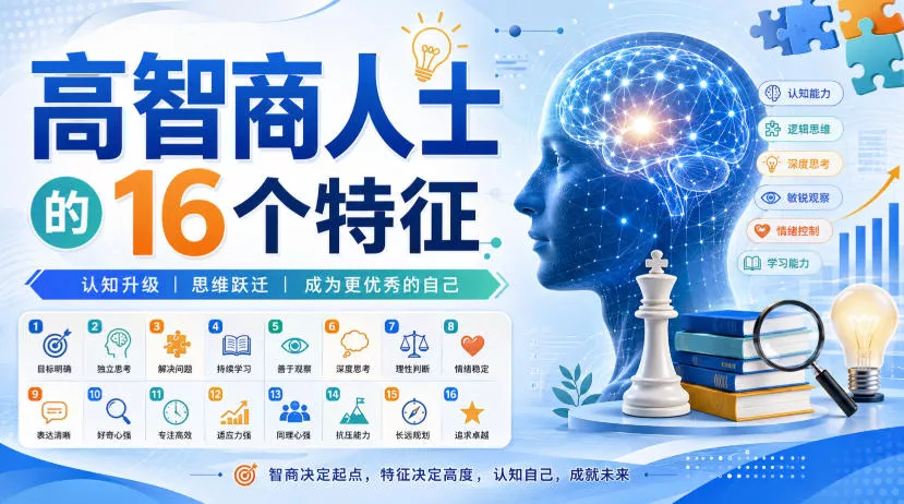 付费文章：高智商人士的16个特征 - 来及网络