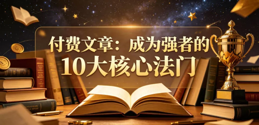 付费文章：成为强者的10大核心法门 - 来及网络
