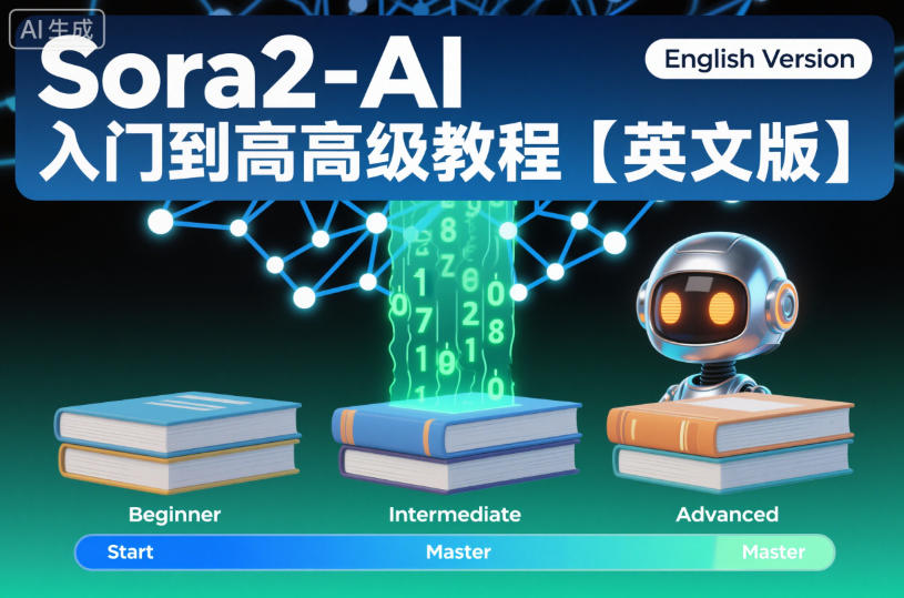 Sora2-AI入门到高级教程【英文版】 - 来及网络