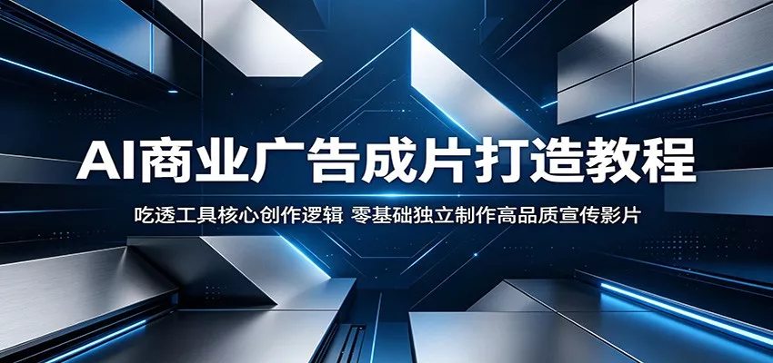 AI商业广告成片打造教程：吃透工具核心创作逻辑，零基础独立制作高品质宣传影片 - 来及网络