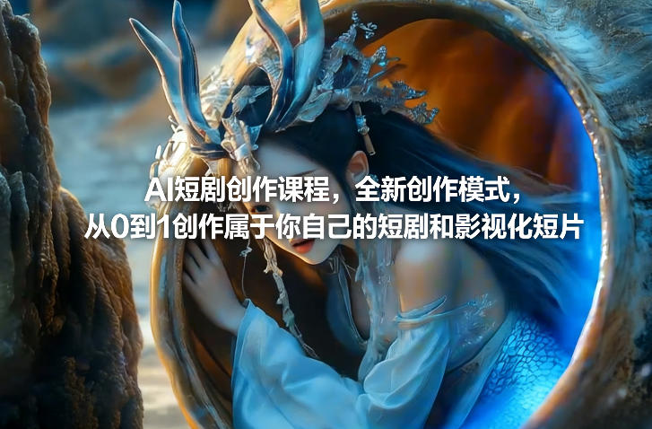 AI短剧创作课程，全新创作模式，从0到1创作属于你自己的短剧和影视化短片 - 来及网络