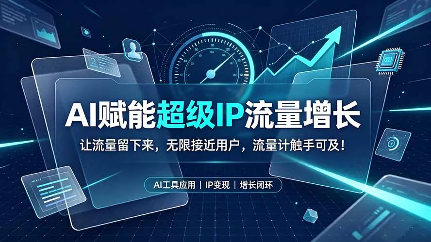 AI赋能超级IP流量增长：让流量留下来，无限接近用户，流量计触手可及！ - 来及网络