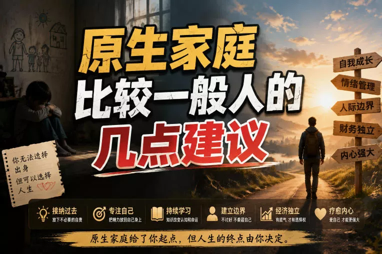 付费文章：给原生家庭比较一般人的几点建议 - 来及网络