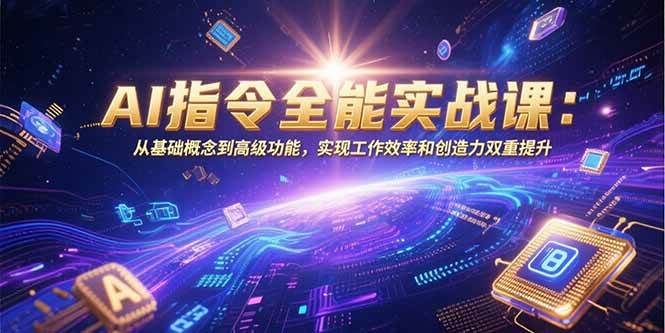 （15455期）AI指令全能实战课：从基础概念到高级功能，实现工作效率和创造力双重提升 - 来及网络