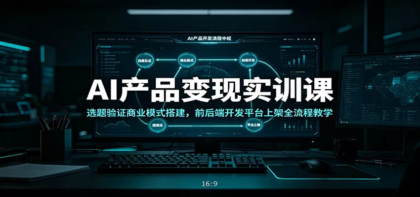 AI产品变现实训课：选题验证商业模式搭建，前后端开发平台上架全流程教学 - 来及网络