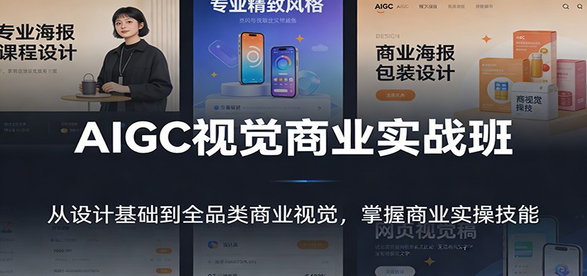 AIGC视觉商业实战班：从设计基础到全品类商业视觉，掌握商业实操技能 - 来及网络