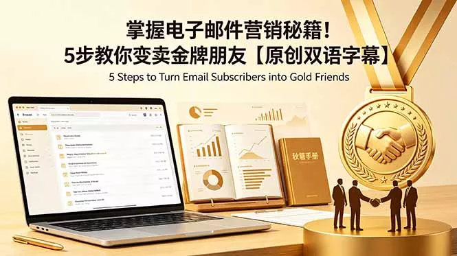 掌握电子邮件营销秘籍！5步教你变卖金牌朋友【原创双语字幕】 - 来及网络