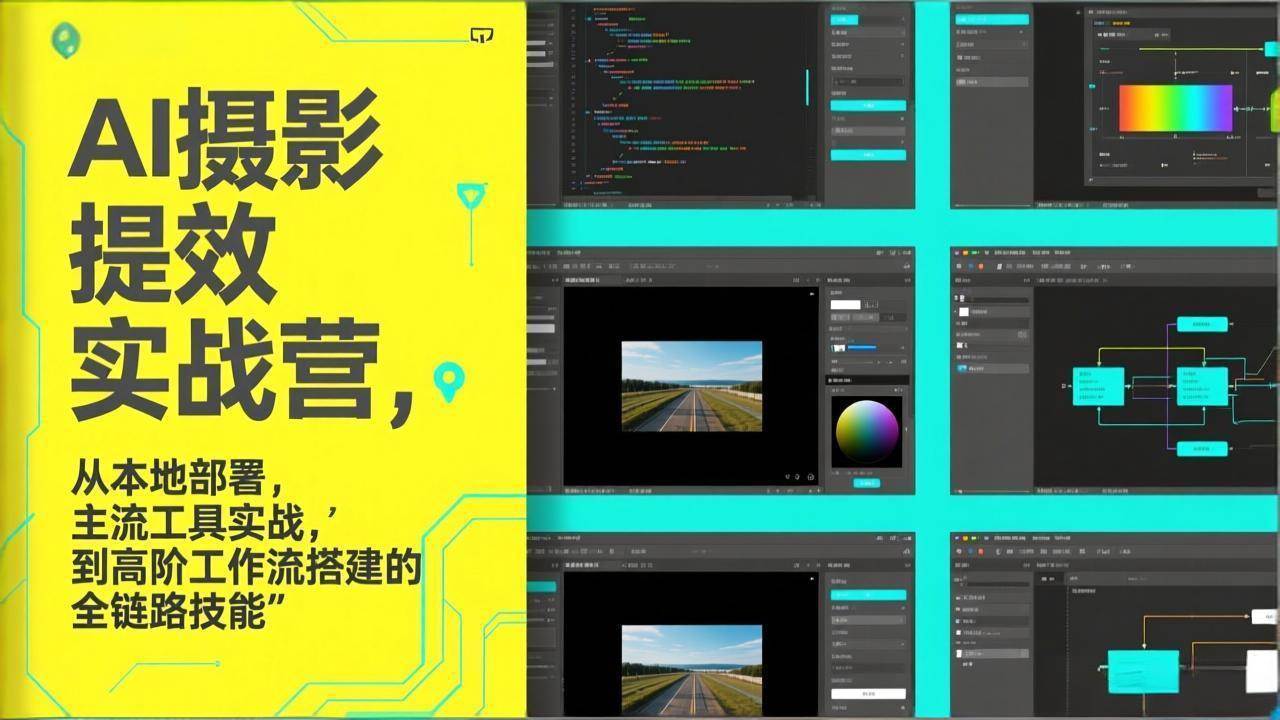 （17393期）AI+摄影提效实战营，从本地部署，主流工具实战，到高阶工作流搭建的全链路技能 - 来及网络