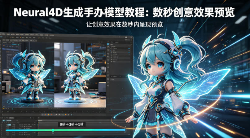 Neural4D生成手办模型教程，让创意效果在数秒内呈现预览 - 来及网络
