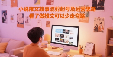 小说推文故事混剪起号及运营思路，看了做推文可以少走弯路 - 来及网络