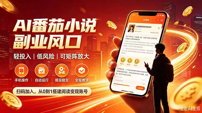 AI番茄全自动挂机｜24小时躺赚副业，轻投入|低风险|可矩阵放大 - 来及网络
