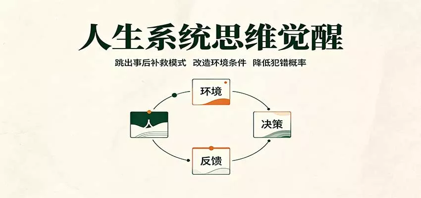 人生系统思维觉醒：跳出事后补救模式，改造环境条件，降低犯错概率 - 来及网络