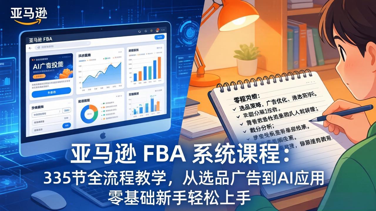亚马逊 FBA 系统课程(更新26年3月 - 来及网络