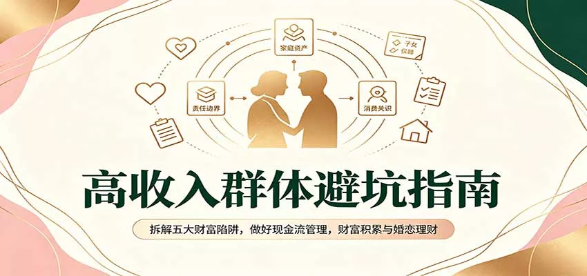 高收入群体避坑指南：拆解五大财富陷阱，做好现金流管理，财富积累与婚恋理财 - 来及网络