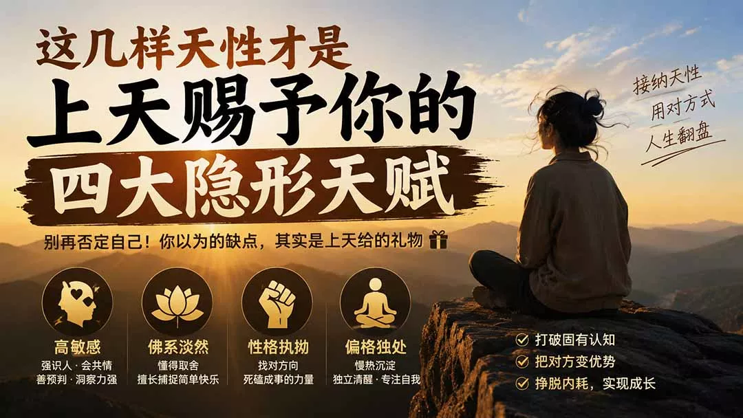 付费文章：这几样天性才是上天赐予你的四大隐形天赋 - 来及网络