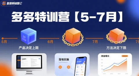 多多特训营【5-7月】产品决定上限，方法决定下限，各种玩法技巧落地实操 - 来及网络