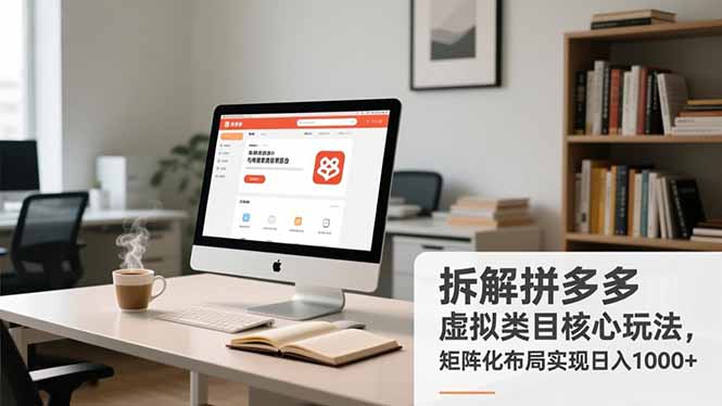 拆解拼多多虚拟类目核心玩法，矩阵化布局实现日入1000+ - 来及网络
