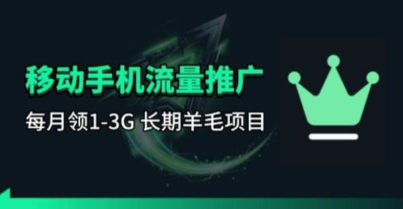 手机流量领取推广_每月一轮，刚需类的长期项目 - 来及网络