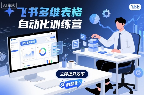 飞书多维表格自动化训练营，手把手教你告别重复处理，用多维表格开启高效办公新模式 - 来及网络