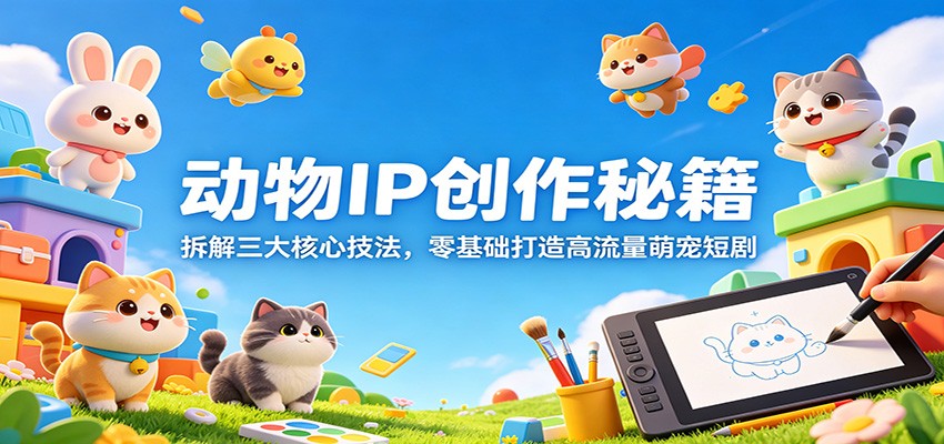 动物IP创作秘籍：拆解三大核心技法，零基础打造高流量萌宠短剧 - 来及网络