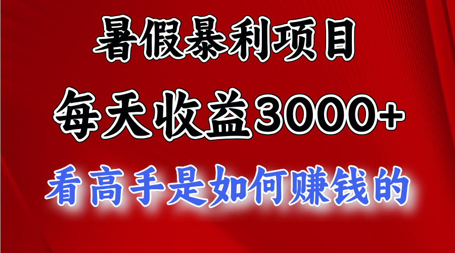 暑假暴力项目 1天收益3000+，视频号，快手，不露脸直播.次日结算 - 来及网络