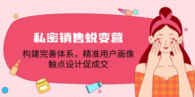 （12436期）私密销售蜕变营：构建完善体系，精准用户画像，触点设计促成交 - 来及网络